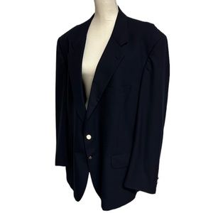 Vintage Men’s Burberrys Navy Lined Blazer Sports Jacket Pics For Measurements